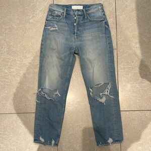 Women’s Distressed Blue Jeans - The Tomcat
